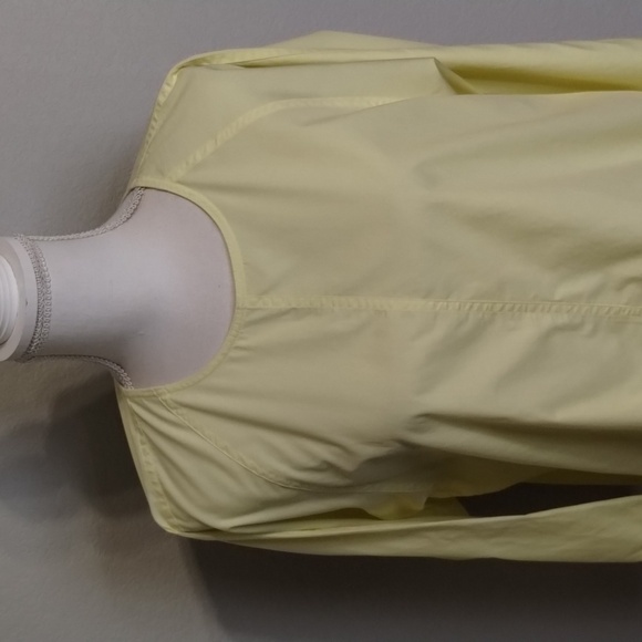 Uniqlo Light Yellow Long Sleeve Top Oversized Small - Picture 2 of 8